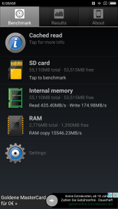 Xiaomi Mi5 RAM Speicher Geschwindigkeit