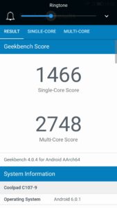 CoolEco Cool Changer 1C Geekbench 4