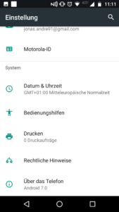 Lenovo MOTO Z Play Test Android 7