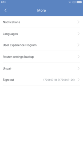 Xiaomi Mi WIFI Router App Einstellungen 3