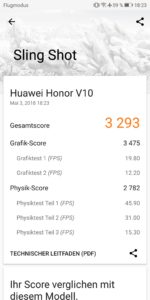 Honor View 10 Testbericht Screenshot Benchmark