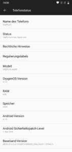 OnePlus 6 Testbericht Screenshots Benchmarks Oxygen OS 1