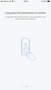 Xiaomi Mi Band 3 Testbericht Bedienung Gesten 3