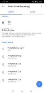Yeelight 2nd Generation Smart Bulb Glühbirne Testbericht Screenshot Yeelight App Google Smart Home 10