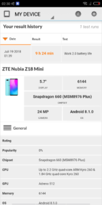 Nubia Z18 Mini System Benchmarks 1