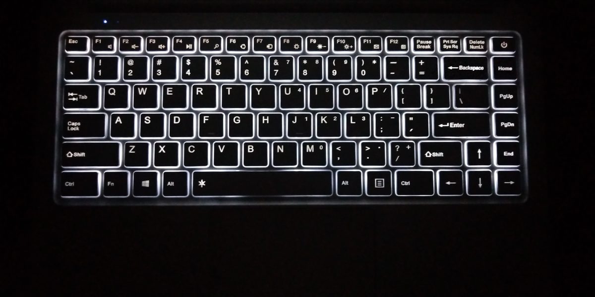 EZBook X4 Keyboard light min