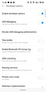 Meizu 16 Apps deutsch developer Options 3