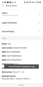 Meizu 16 Apps deutsch developer Options 4