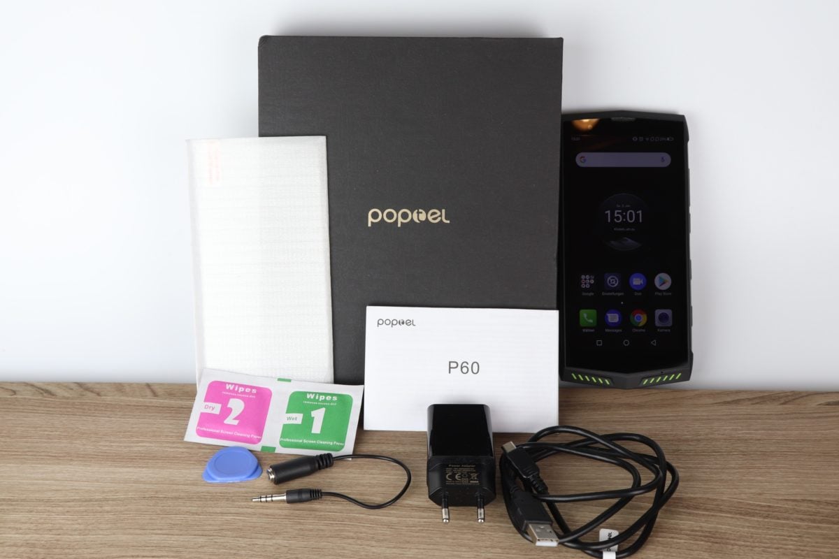 Poptel P60 Lieferumfang