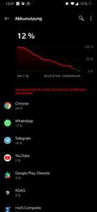 OnePlus 6T Akkuverbrauch