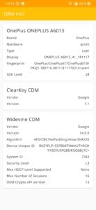 OnePlus 6T DRM