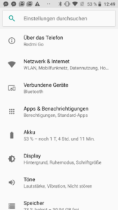 Redmi Go Android Go System