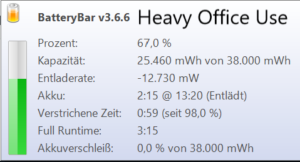 Chuwi aerobook heavy office battery consumption