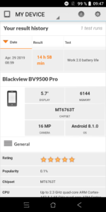 blackview bv9500pro pcmark