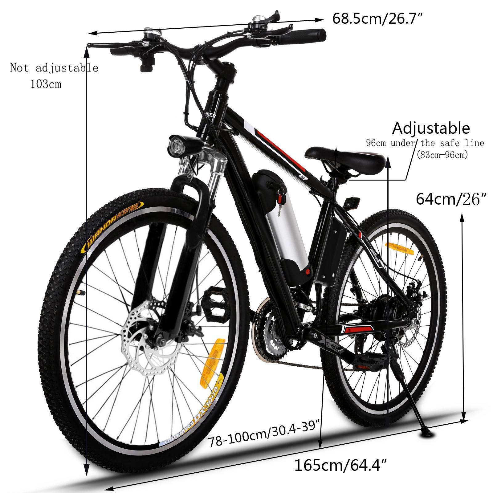 26"E-BIKE Elektrofahrrad  Mountainbike  Pedelec Ebike 35km/h  21Gäng Shimano Man 