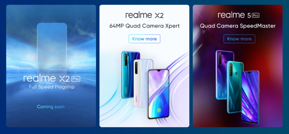 Realme X2 X2 Pro und 5 Pro