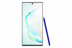 003 galaxynote10plus product images aura glow front with pen