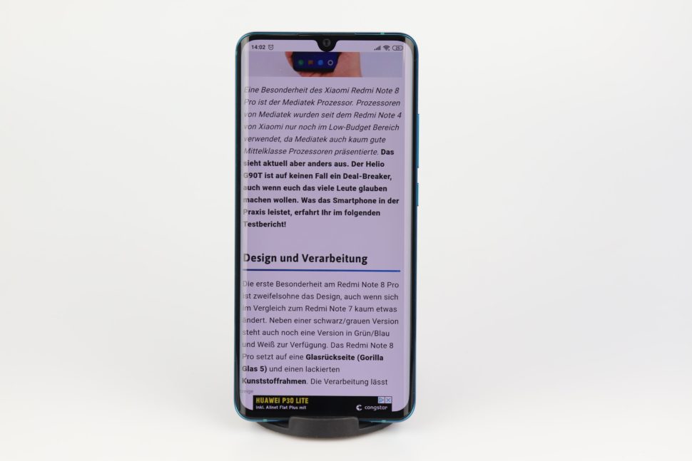Xiaomi Mi Note 10 Ränder Display Problem
