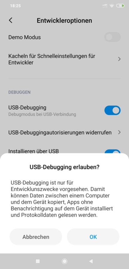 MIUI USB Debugging 1