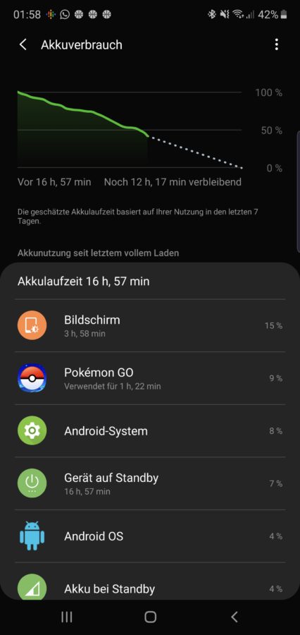 Samsung Note 10 Plus Testbericht Screenshots Akku 1