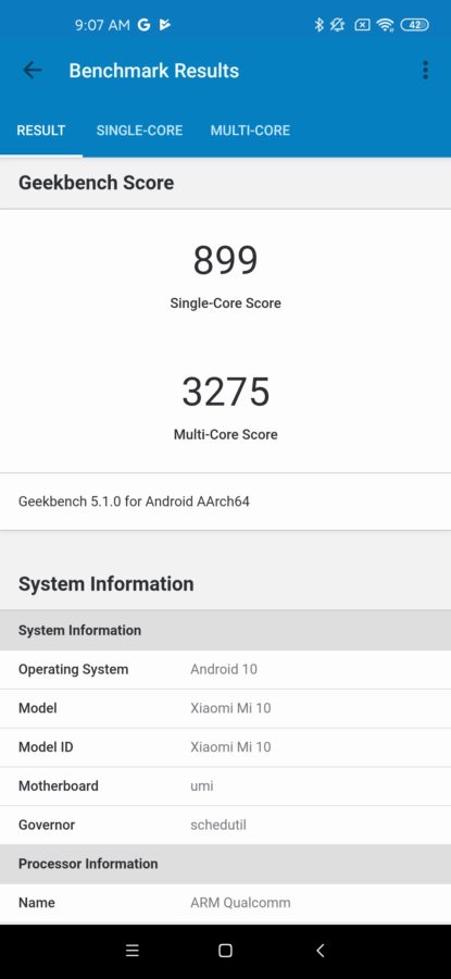 Xiaomi Mi 10 Benchmarks 3