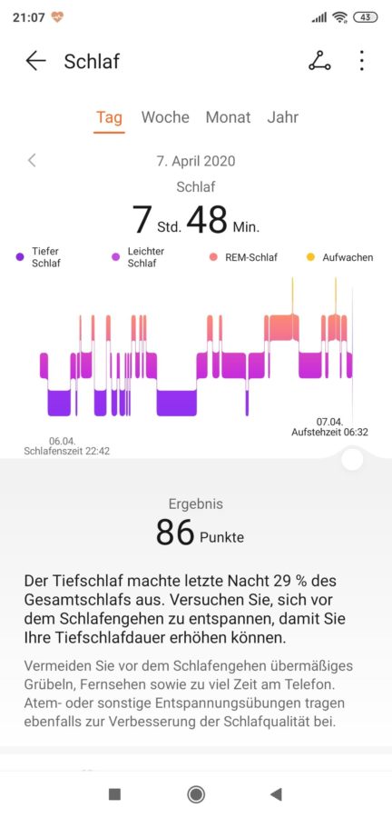 Huawei Watch GT 2E Schlaf