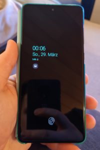 Samsung Galaxy A71 Testbericht Display 1