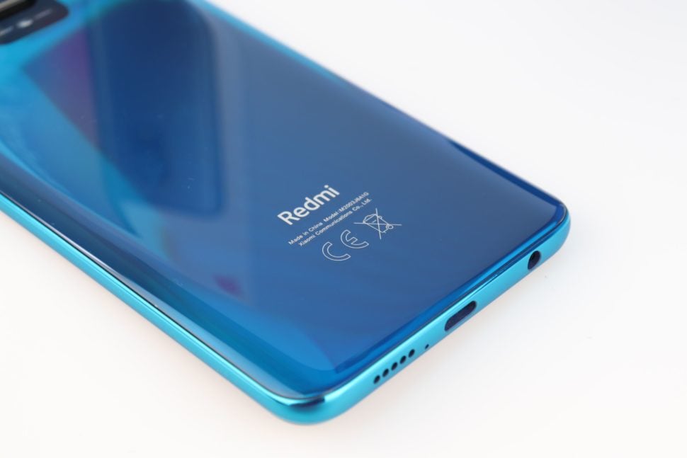Xiaomi Redmi Note 9s Beschriftung