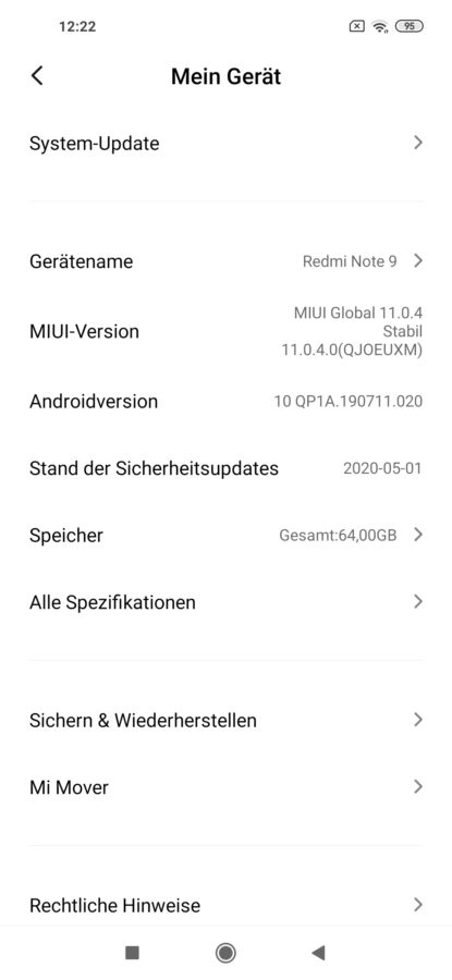 Xiaomi Redmi Note 9 System Test 3