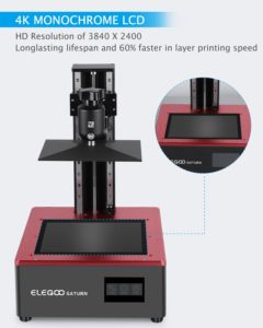 Elegoo Saturn 3D Drucker Display