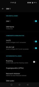 OnePlus Nord Testbericht Screenshot Konnektivität 3