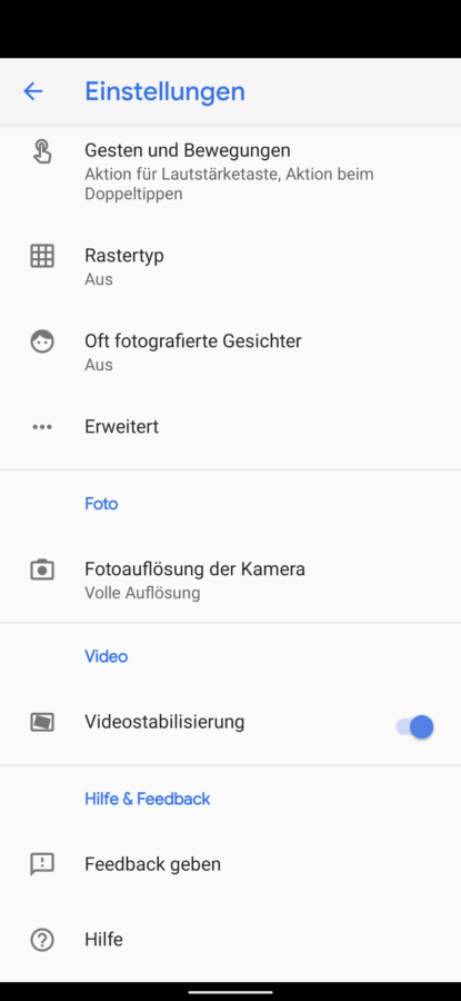 Google Kamera App UI 6