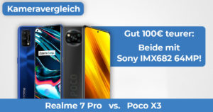 Poco X3 vs Realme 7 Pro Kameravergleich Banner
