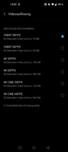 OnePlus 8T Testbericht Screenshots Kamera Video