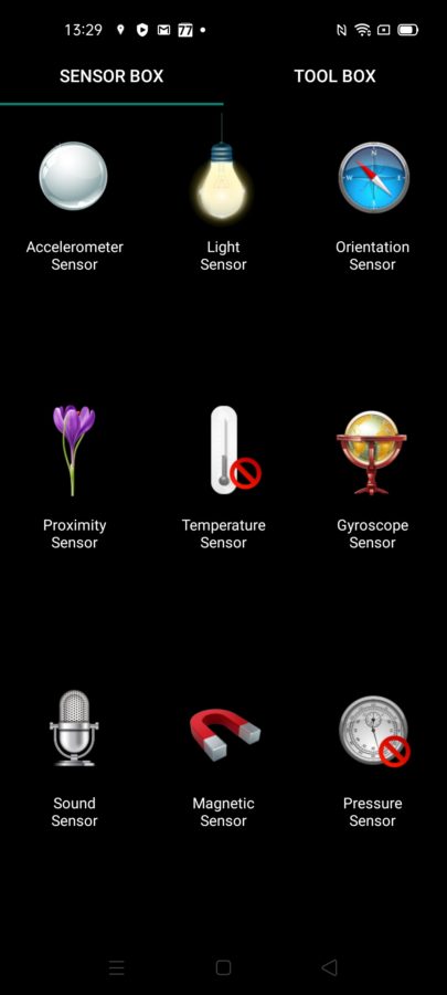 Realme 7 pro sensors