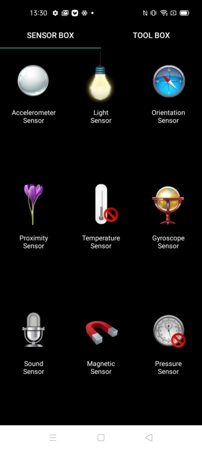 Realme 7 sensors