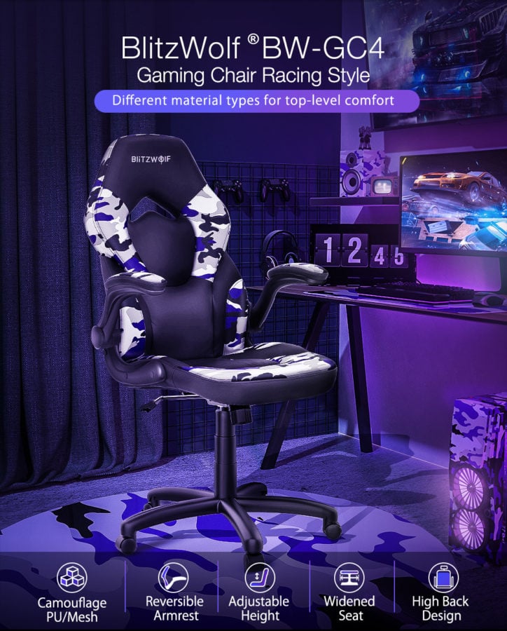 BlitzWolf Gaming Chair Test Color Features
