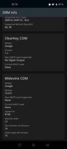 OnePlus Nord N10 5G Test Screenshot Widevine