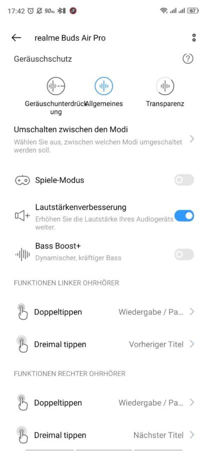 Realme Buds Air Pro Test Screen 4