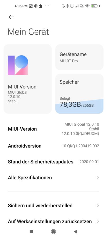 Xiaomi Mi 10T Pro MIUI 12 4
