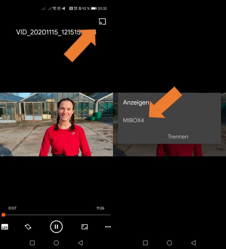 VLC Lokale Dateien streamen von Android