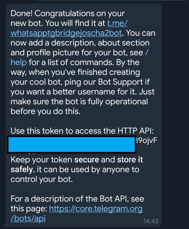Telegram Bot Token ID