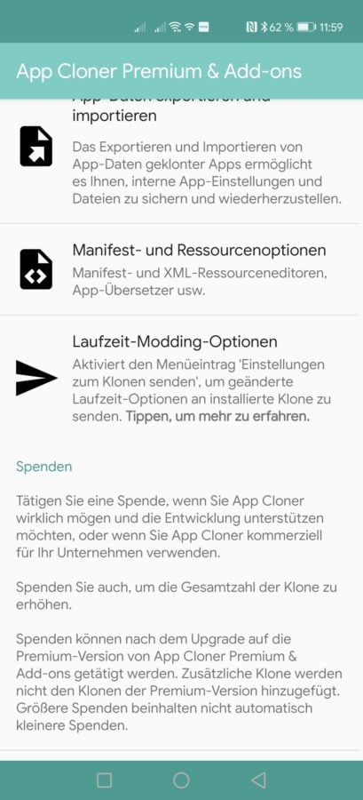 App Cloner Premium Features 3