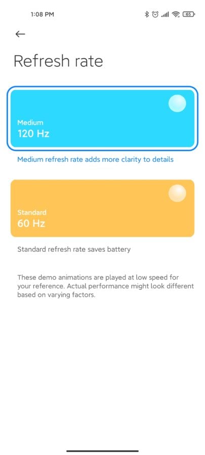 Displayeinstellungen Xiaomi Mi 11 Test 5