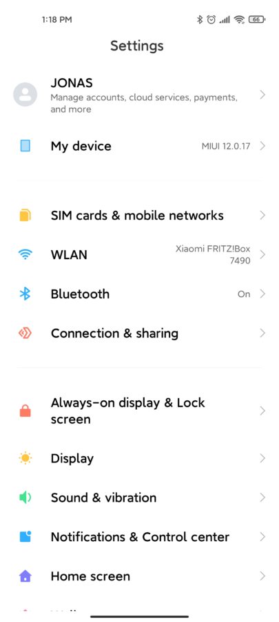 Xiaomi MIUI 12.5 System Test 3