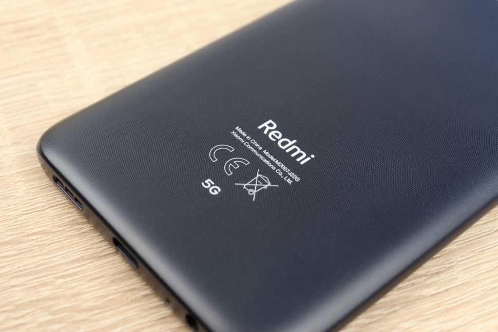 Xiaomi Redmi Note 9T Beschriftung Design