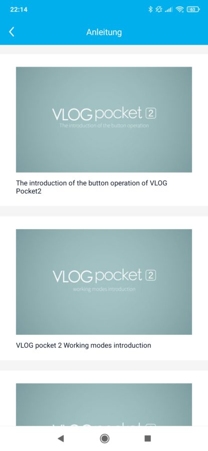 FeiyuTech VLOG Pocket 2 Screenshot 21