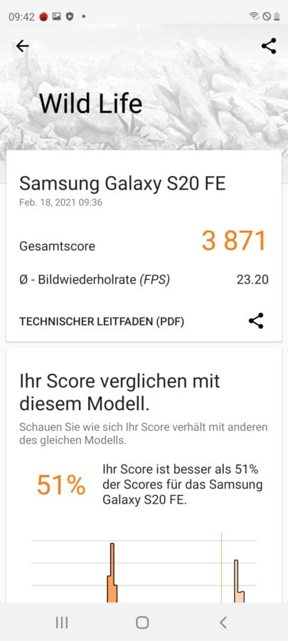 Samsung Galaxy s20 fe 18 094212 3DMark