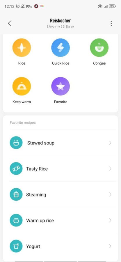 Xiaomi Mi Reiskocher Test App2