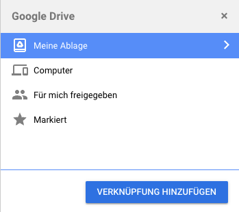Google Driver verknüpfung
